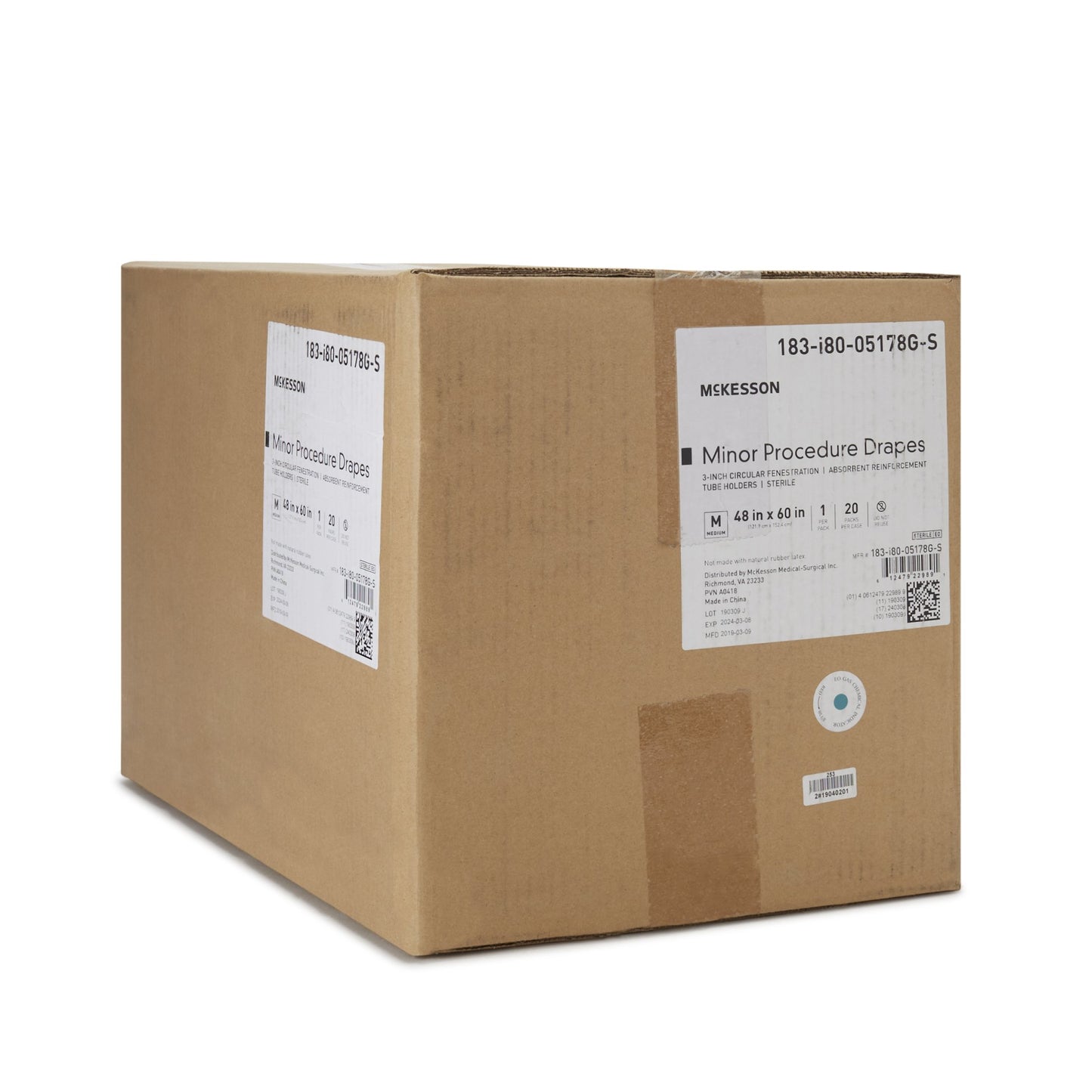 McKesson Sterile Minor Procedure Drape, 48 x 60 Inch