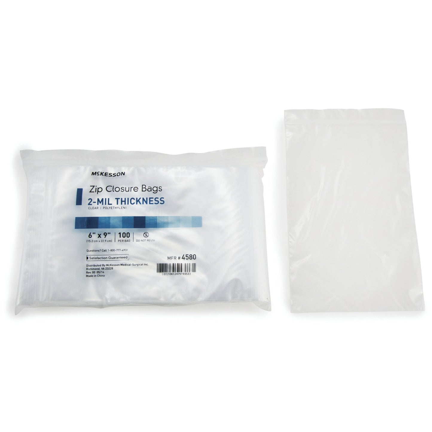 McKesson Zip Closure Bag, 6 x 9 Inches