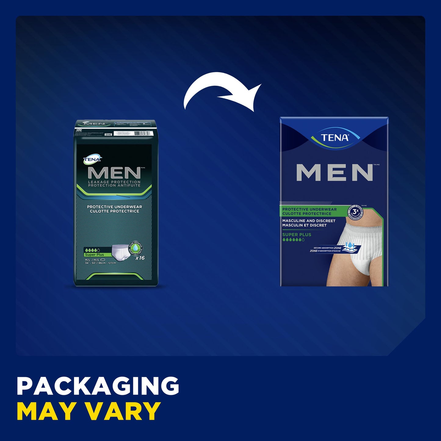 Tena® Men™ Super Plus Protective Underwear, Small / Medium