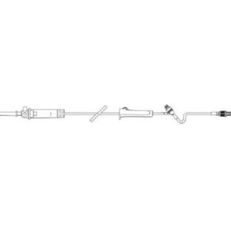Baxter IV Pump Set, 10 Drops/mL Drip Rate, 103" Tubing, 1 Port, Each, BAX ACT5435EA