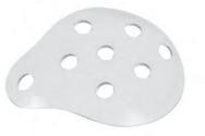 Beaver-Visitec 581040 clear sterile universal eye shield, 3 x 2.5 inches, with ventilation holes and smooth edges