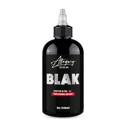 Allegory Blak Tattoo Inks: Smooth, Ultra, Blak, 8oz - Black