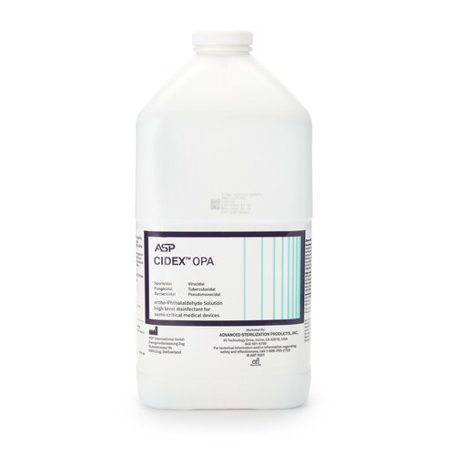 ASP Cidex OPA High Level Disinfectant, RTU, Liquid, 1 gal Jug, Max 14 Day Reuse, Each, CID20390