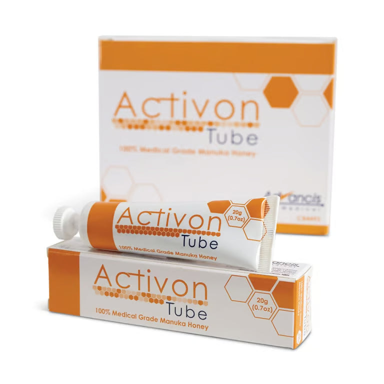 A box Activon medical grade manuka honey wound dressing at Lexicon Medical Supply