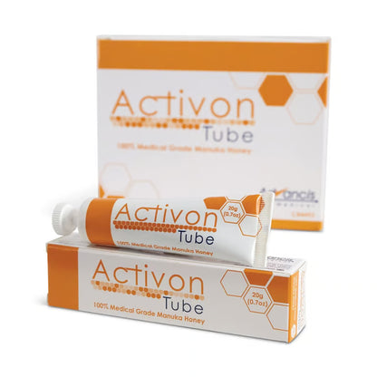 A box Activon medical grade manuka honey wound dressing at Lexicon Medical Supply