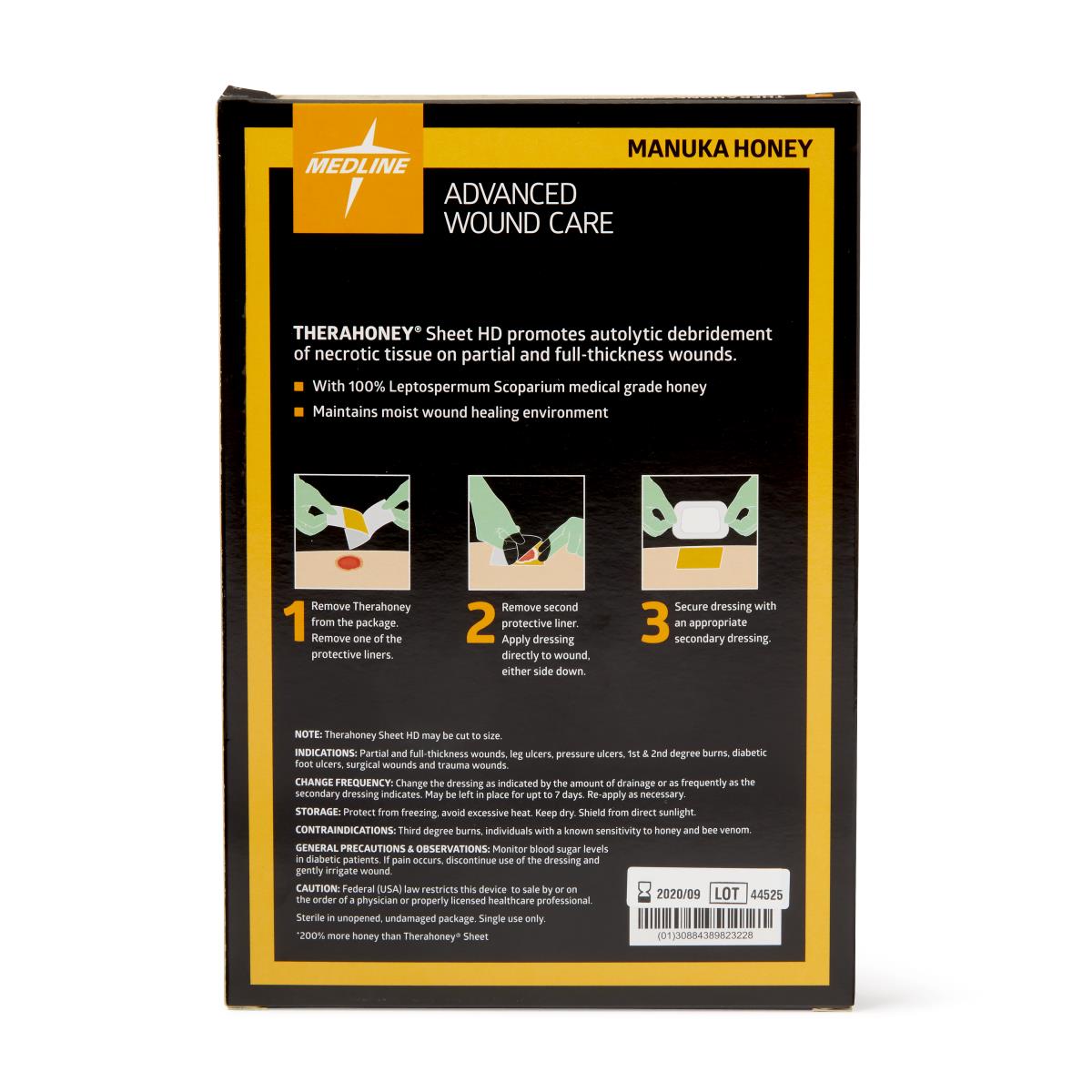 Therahoney medical grade manuka honey wound dressing