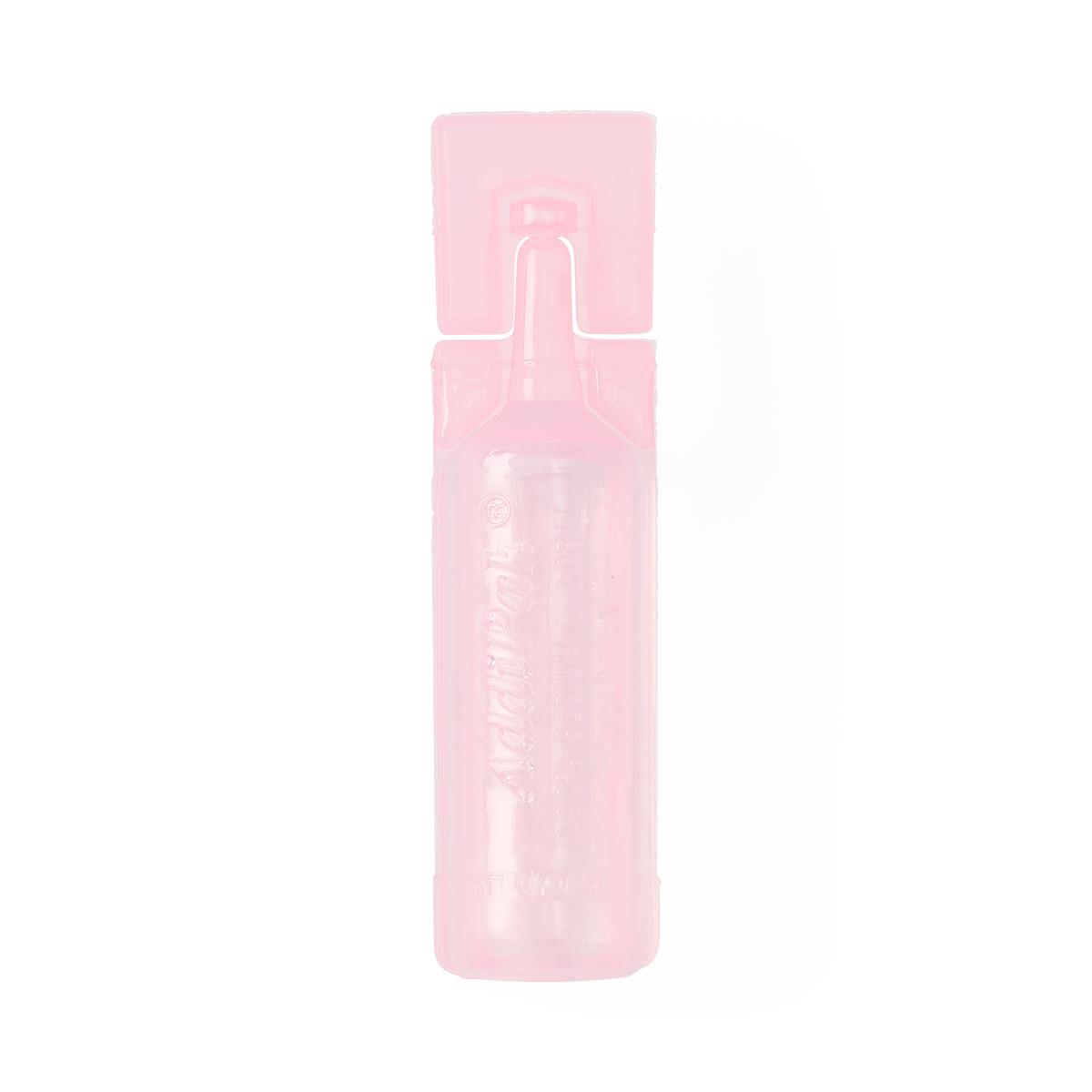 A 15 mL Teleflex Addipak sterile normal saline vial showing inverted milliliter graduation markings model RHUD69U.