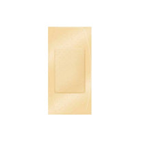 Dukal American White Cross Adhesive Strip, Fabric, Rectangle, Tan, Sterile, 1