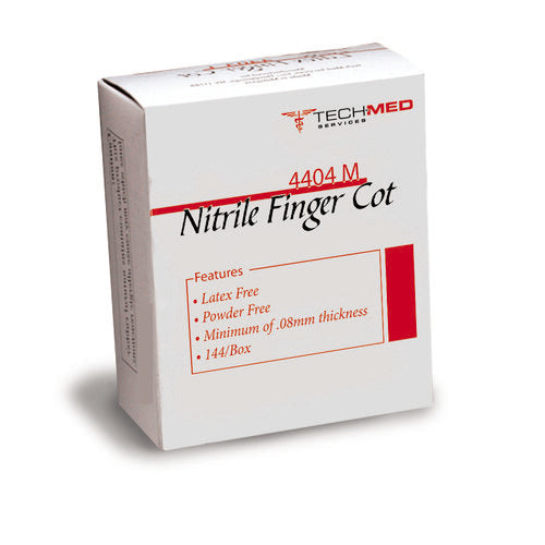 Dukal Nitrile Finger Cot, Pre-rolled, Sizes Small - XLarge, 144/Box
