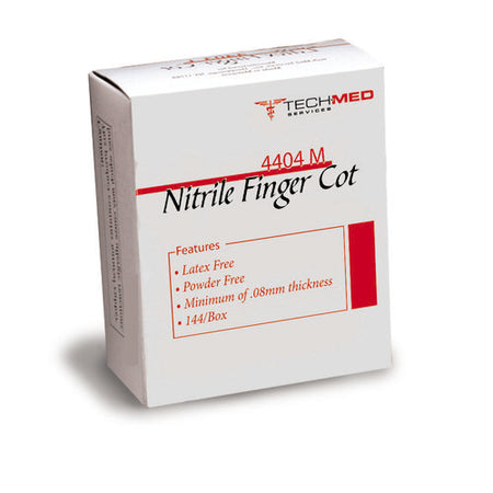 Dukal 4404S Nitrile Finger Cot, Pre-rolled, Sizes Small - XLarge, 144/Box