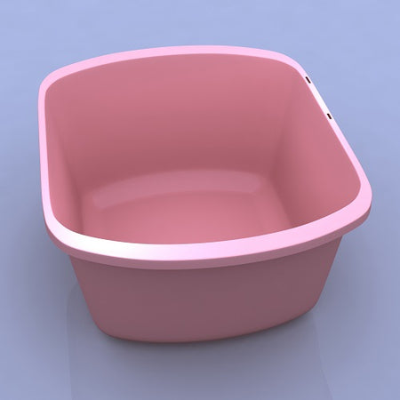 Dynarex Wash Basin Rectangular, 7.4qt, Mauve, 50/case, DYN4227