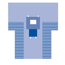 Medline Proxima Surgical Chest T-Drape, Fenestrated, Sterile, 102