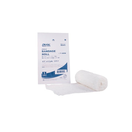 Dukal 8645 Fluff Bandage Roll 4" x 4.5 Yds, Sterile, Dukal , 3-Ply