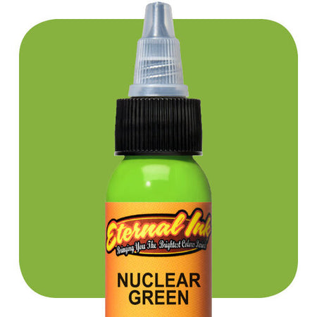 Eternal Nuclear Green Tattoo Ink, 1oz, Each, Ink-Eternal_033-1oz