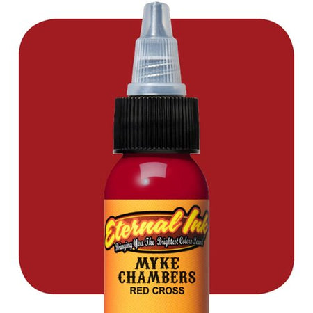 Eternal Red Cross (Myke Chambers) Tattoo Ink, 1oz, Each, Ink-Eternal_225-1oz