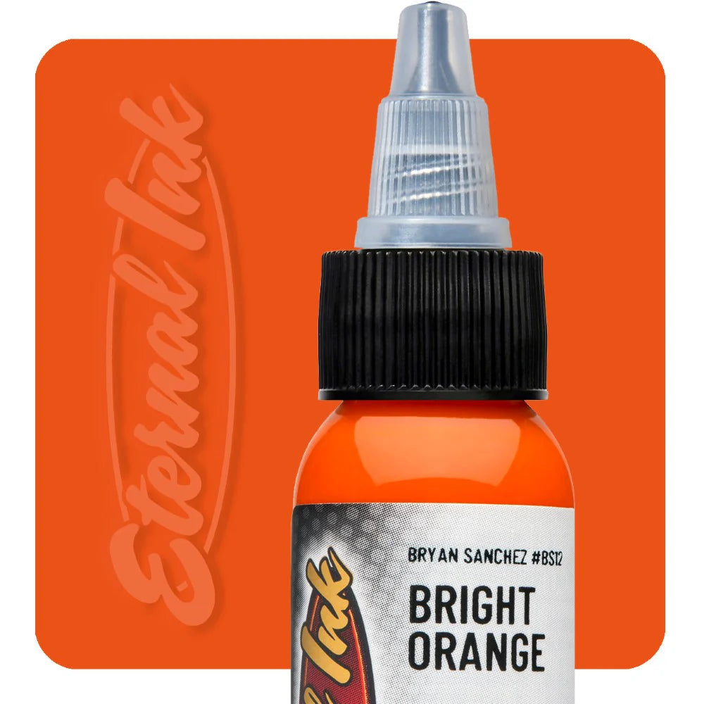 Eternal Bright Orange Tattoo Ink, 1oz, Each, Ink-Eternal_003-1oz