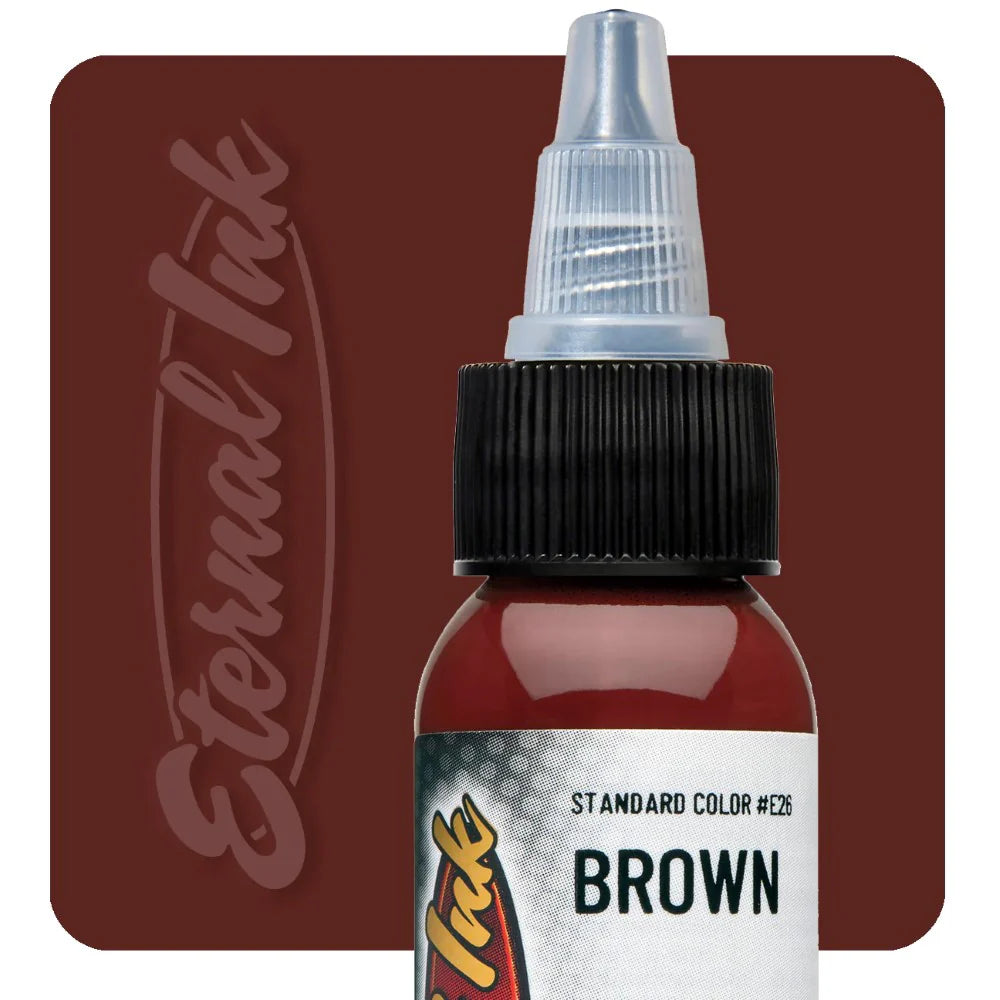 Eternal Brown Tattoo Ink, 1oz, Each, Ink-Eternal_005-1oz