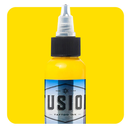 Fusion Atomic Yellow Tattoo Ink, 1oz, Each, Ink-Fusion_002-1oz