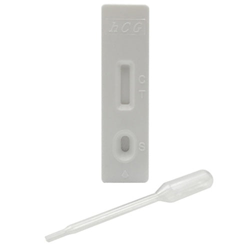 hCG women pregnancy test cassette, 4mm strip inside, 25mIU/ml, Sample: urine.