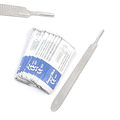 Scalpel Handle, Standard, German Steel, Fitting Surgical Blades No.10 - 15, No. 3, Each, GS-10-305