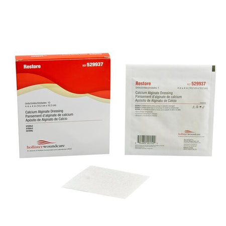 Hollister Restore Alginate Dressing, Square, Calcium Sodium Alginate, Sterile, 4" x 4", Each, Box