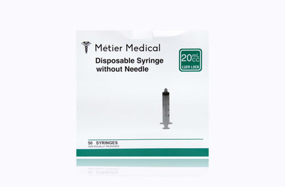 Metier General Purpose Syringe, 20 mL, Luer Lock, DSLL20, 50/Box by Metier product image - view 2