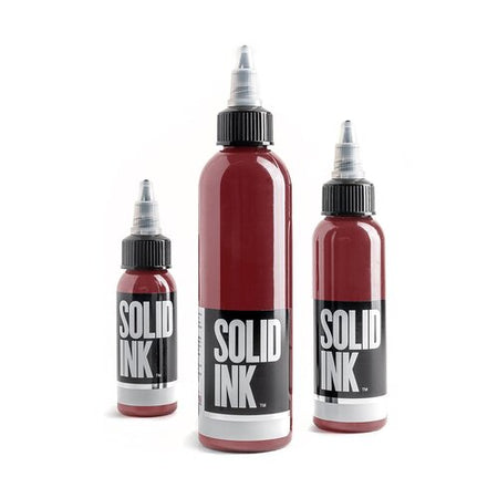 Solid Tattoo Ink Burgundy, 1oz, Each, Ink-Solid_004-1oz