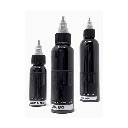 Solid Tattoo Ink Lining Black