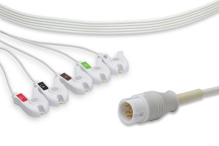 Cables and Sensors M1986A Philips Compatible, Direct-Connect ECG Cable, 11', Each