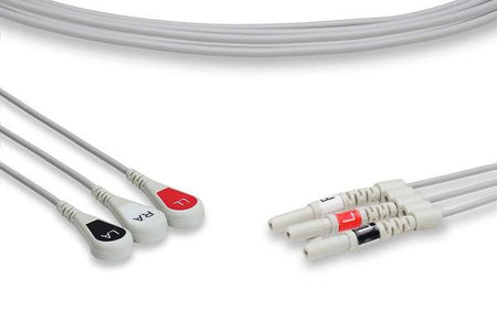 Cables and Sensors M3915A DIN Style Compatible, ECG Leadwire, Each