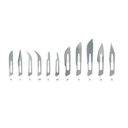 Integra Surgical Miltex Blade, Carbon Steel, Sterile, Disposable, Individually Wrapped, No. 15, 100/Box, MIL4-115