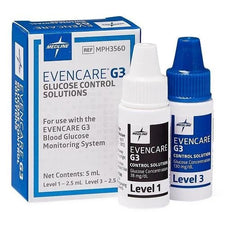 Medline EvenCare G3 System High/Low Control Solution, for EvenCare G3 Meter, 1/Box, MPH3560Z