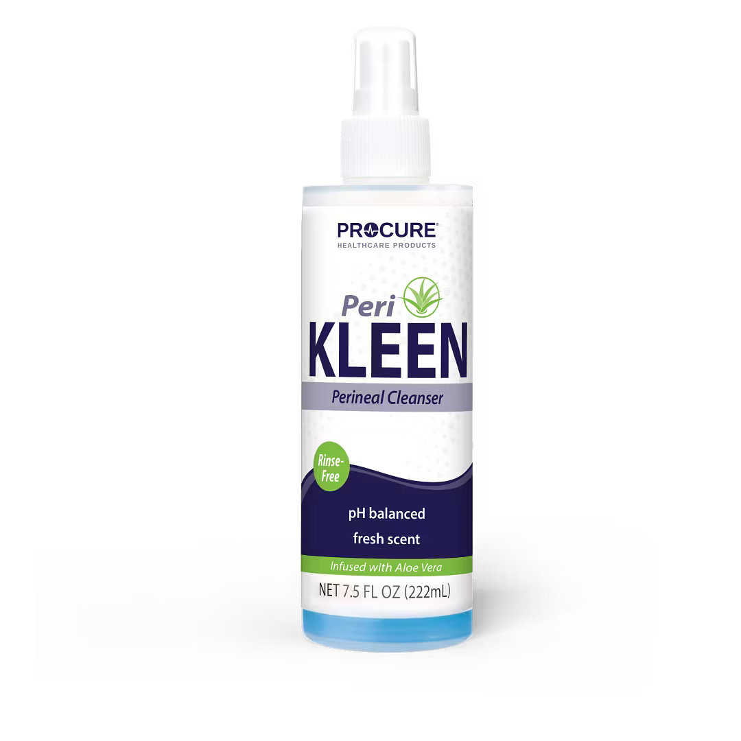 ProCure PeriKleen PCPC75 Rinse-Free Perineal Cleanser, 7.5 fl oz Pump Bottle