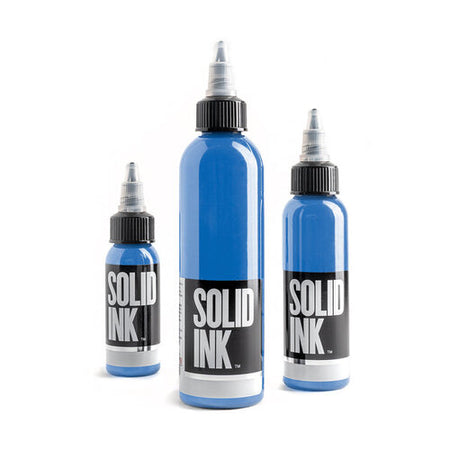 Solid Tattoo Ink Baby Blue, 1oz, Each, Ink-Solid_003-1oz