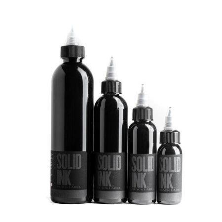 Solid Tattoo Ink Lining Black, 4oz, Each, Ink-Solid_096-4oz