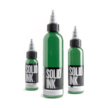 Solid Tattoo Ink Medium Green, 1oz, Each, Ink-Solid_039-1oz