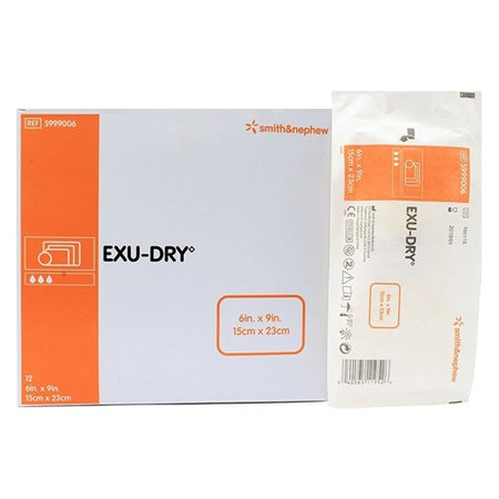 EXU-DRY Super Absorbent Dressing Anti-Shear S&N 5999006, 6X9 Inch, 12/box by Smith & Nephew product image
