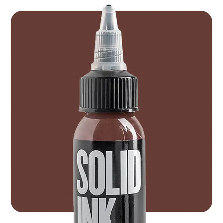Solid Tattoo Ink Brown, 1oz, Each, Ink-Solid_009-1oz