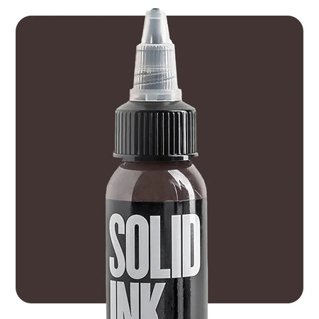 Solid Tattoo Ink Chocolate, 1oz, Each, Ink-Solid_014-1oz