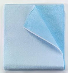 Tidi Everyday Drape Sheet, Flat Sheet, Blue, Tissue/Poly, Disposable, 40