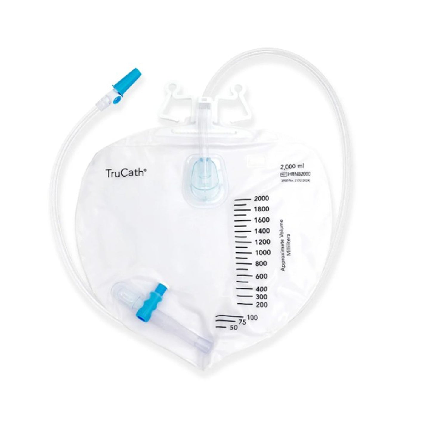 TruCath Urinary Drainage Bag T-tap Drainage Valve Sterile 2,000 mL | HR Healthcare HRNB2000