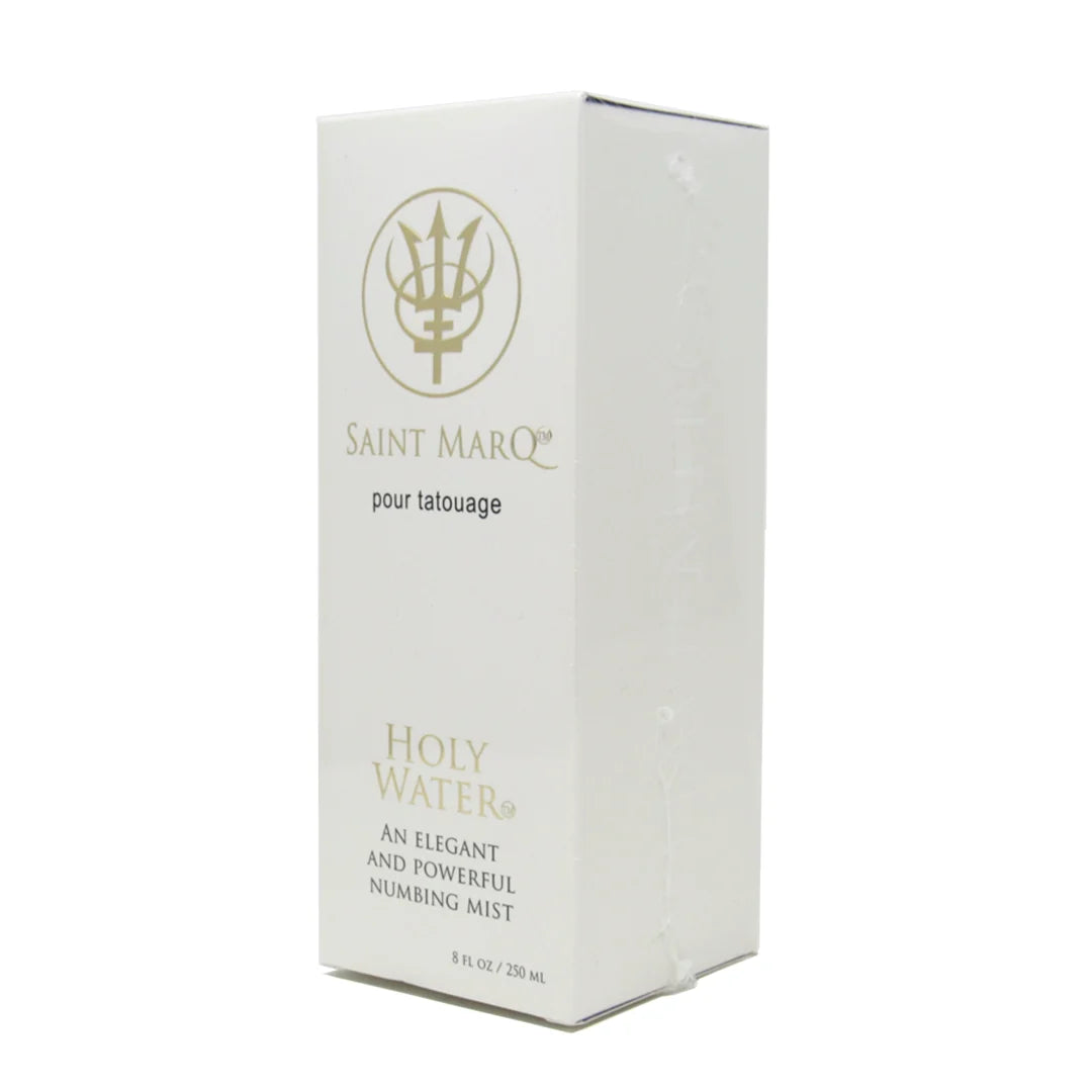 New Religion Holy Water lidocaine spray with outer retail packaging box