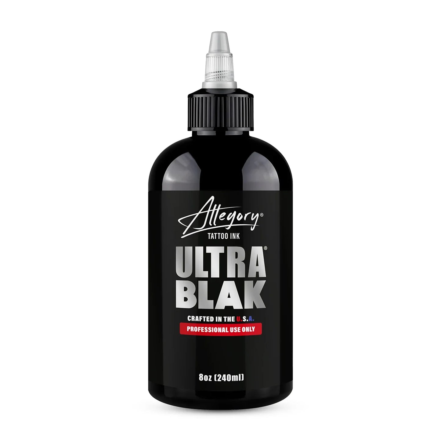 Allegory Blak Tattoo Inks: Smooth, Ultra, Blak, 8oz - Black
