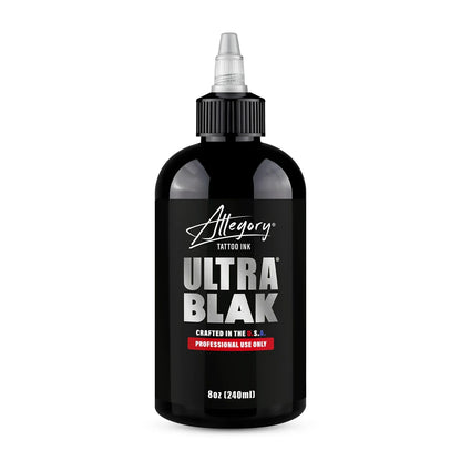 Allegory Blak Tattoo Inks: Smooth, Ultra, Blak, 8oz - Black