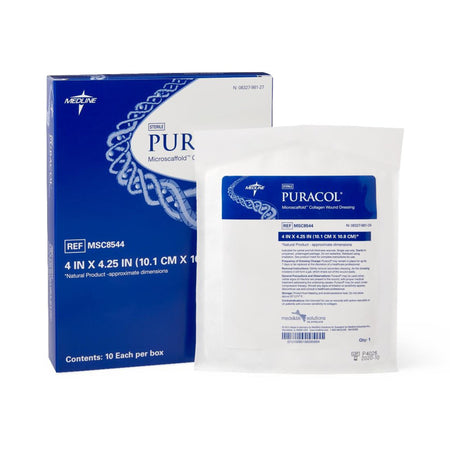 Medline MSC8544 Puracol Collagen Dressing, 4 x 4¼ Inch