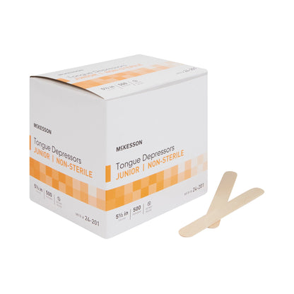 McKesson Tongue Depressor, Wide Blade, nonsterile, Junior