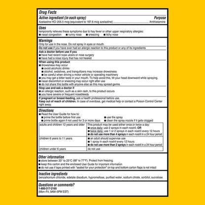 Astepro Allergy Antihistamine Nasal Spray