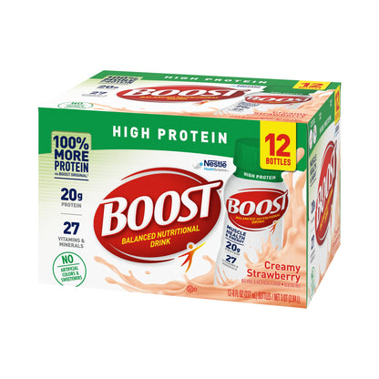Boost® High Protein Strawberry Complete Nutritional Drink, 8 oz. Bottle