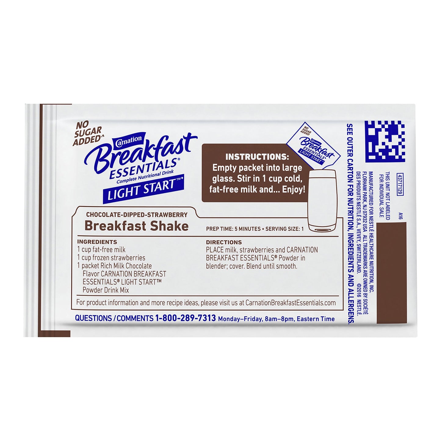 Carnation Breakfast Essentials® Light Start™ Chocolate Nutritional Drink