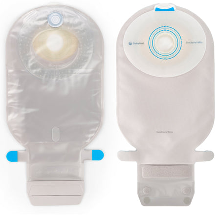 Coloplast 10491 SenSura Mio Flat 1-Piece Transparent Ostomy Pouch, 38mm Stoma